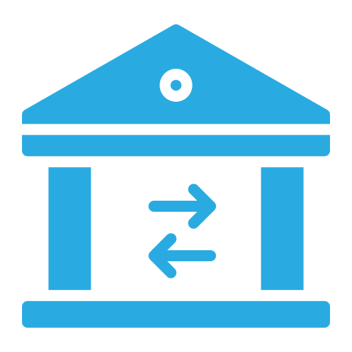 Bank transfer Generic color fill icon