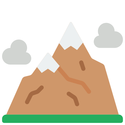 Mountains Basic Miscellany Flat icon