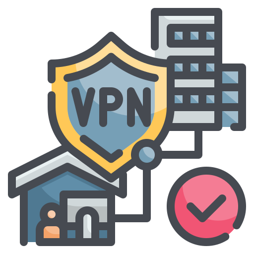 vpn Wanicon Lineal Color icoon