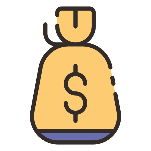 bolsa de dinero Good Ware Lineal Color icono