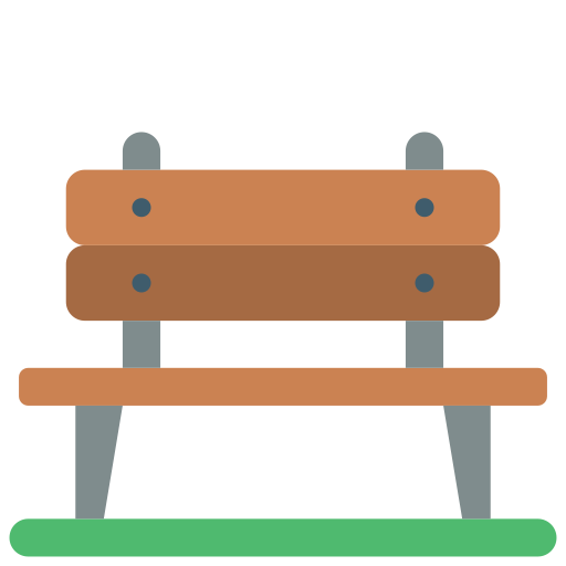 Bench Basic Miscellany Flat icon