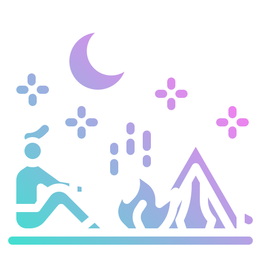 キャンプのテント Generic gradient outline icon