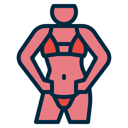 bikini Generic color outline icono