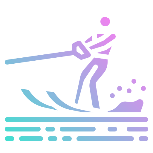 Водные лыжи Generic gradient outline иконка