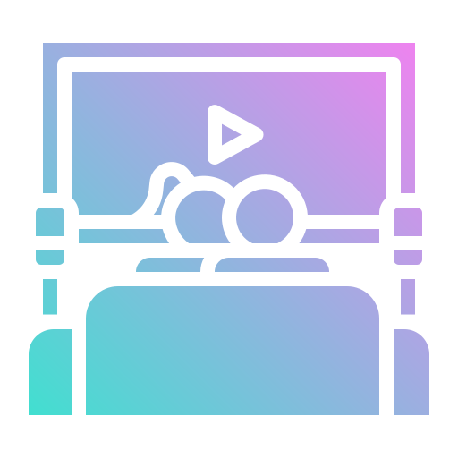 テレビを見ている Generic gradient outline icon