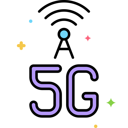 5g Flaticons Lineal Color ikona