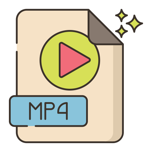 mp4 Flaticons Lineal Color ikona
