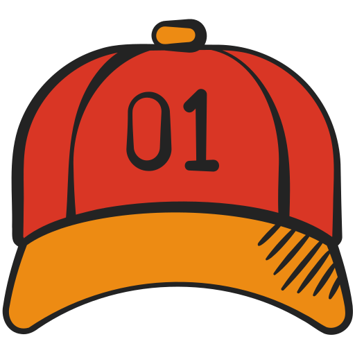 czapka Generic color hand-drawn ikona