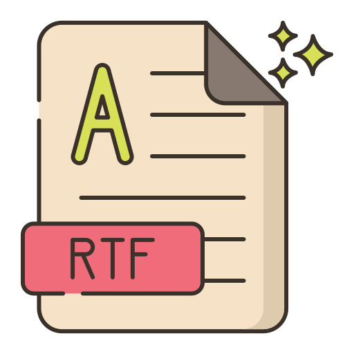 rtf Flaticons Lineal Color icon