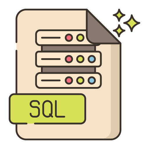 sql Flaticons Lineal Color icon