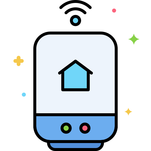Smart home Flaticons Lineal Color icon