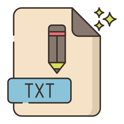 txt Flaticons Lineal Color icon