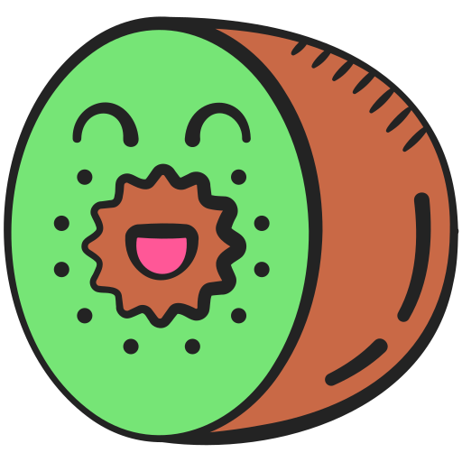 kiwi Generic color hand-drawn ikona
