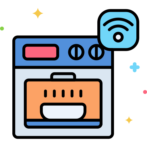 スマートオーブン Flaticons Lineal Color icon