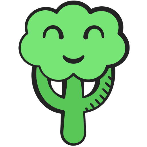 broccoli Generic color hand-drawn icona