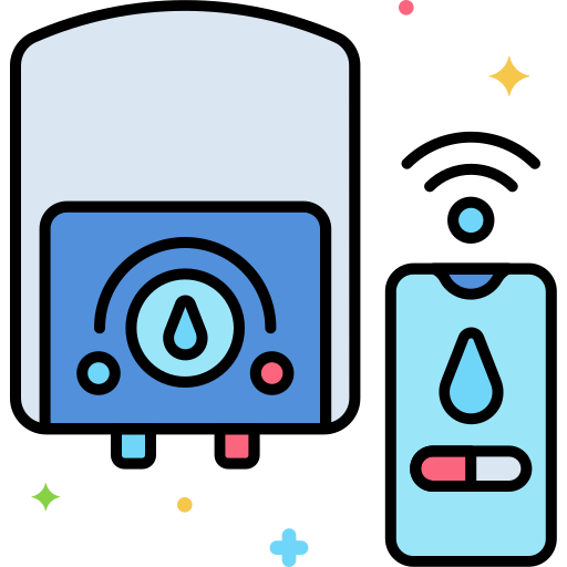湯沸かし器 Flaticons Lineal Color icon