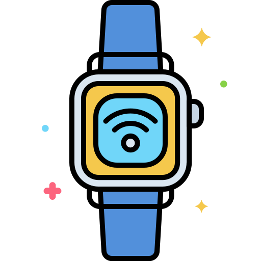 Smartwatch Flaticons Lineal Color icon