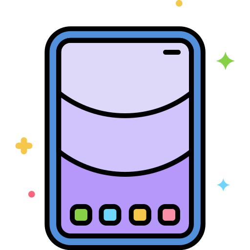 タブレット Flaticons Lineal Color icon