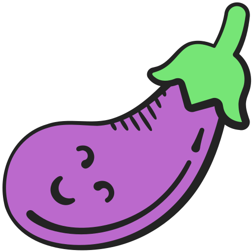 aubergine Generic color hand-drawn icon