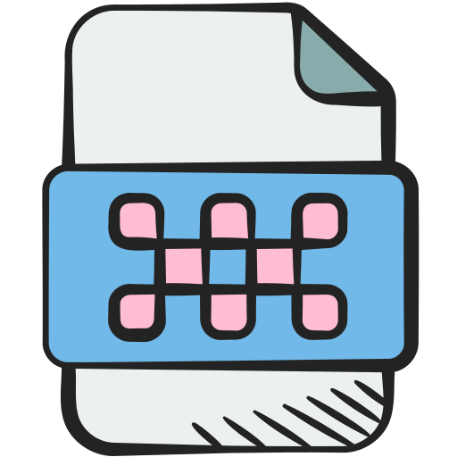 File Generic color hand-drawn icon