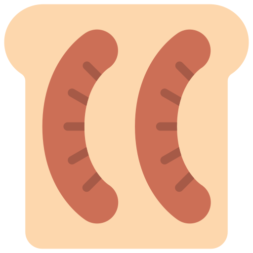 Sausage Basic Miscellany Flat icon