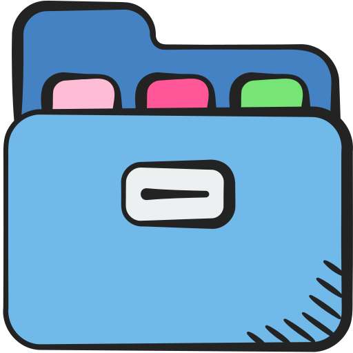 Folder Generic color hand-drawn icon