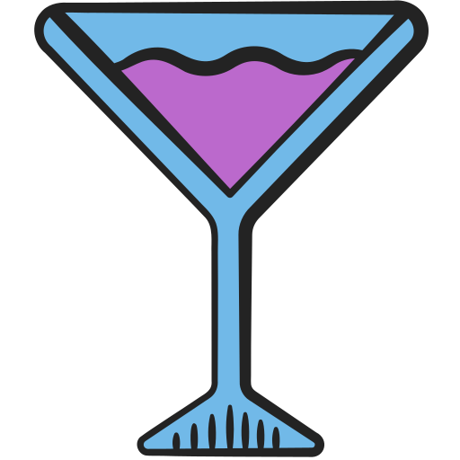 cocktail Generic color hand-drawn icona