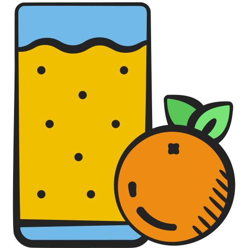 Orange juice Generic color hand-drawn icon