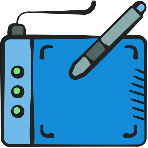 Tablet Generic color hand-drawn icon