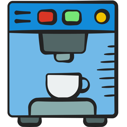 maszyna do kawy Generic color hand-drawn ikona