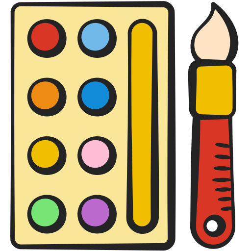 colore Generic color hand-drawn icona