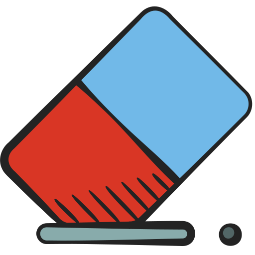 gumka do mazania Generic color hand-drawn ikona
