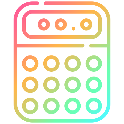 calculadora Generic gradient outline icono
