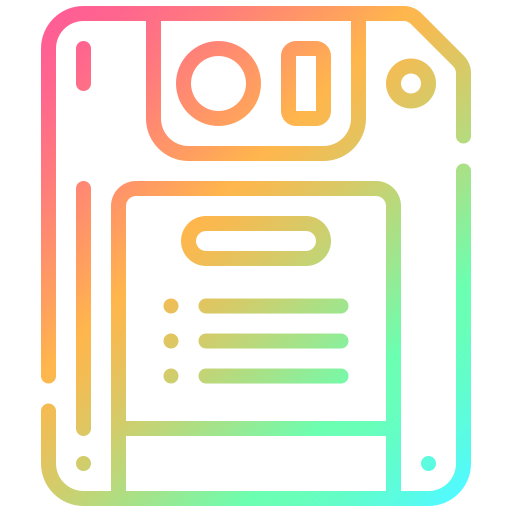 Diskette Generic gradient outline icon