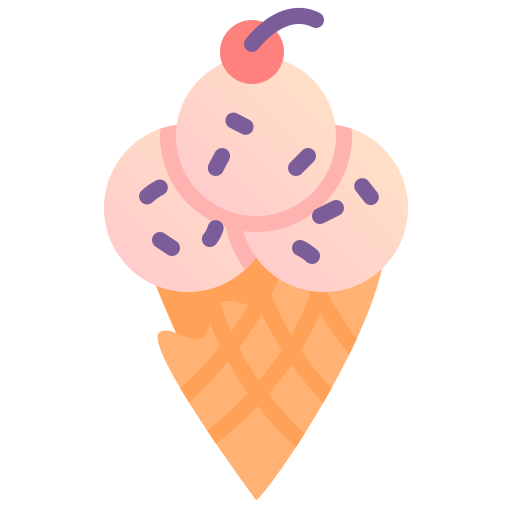 Ice cream cone Fatima Flat icon