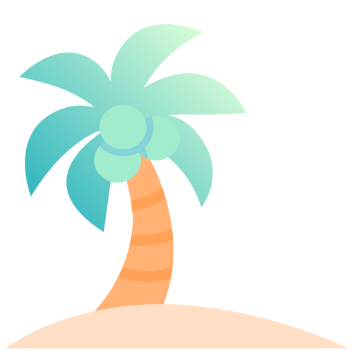 Coconut tree Fatima Flat icon