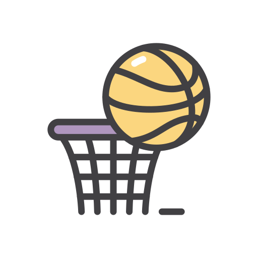 Basket ball Generic color outline icon