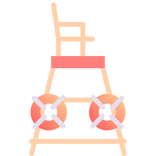 krzesło ratownika Fatima Flat ikona
