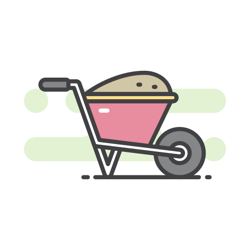 Wheelbarrow Generic color outline icon