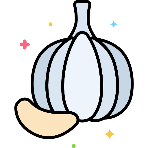 Garlic Flaticons Lineal Color icon