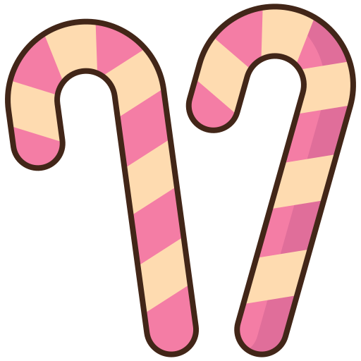 bastón de caramelo Flaticons Lineal Color icono