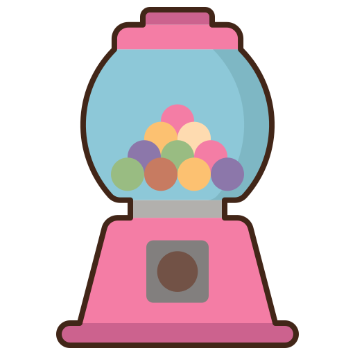 macchina per caramelle Flaticons Lineal Color icona