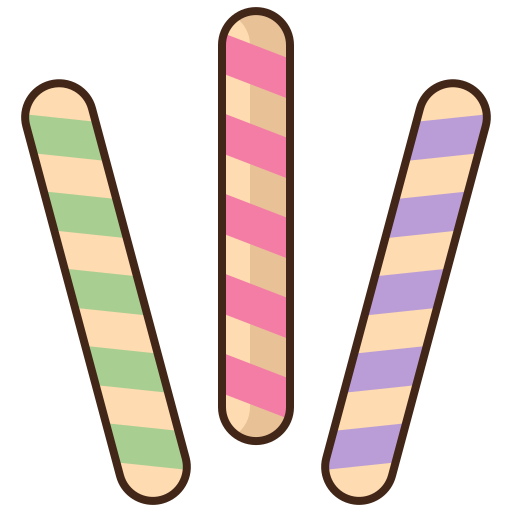 bastoncino di zucchero Flaticons Lineal Color icona