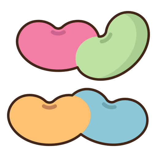 Jelly beans Flaticons Lineal Color icon