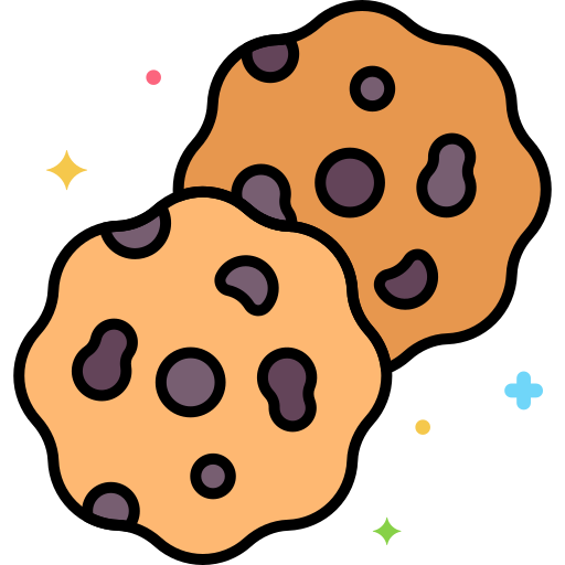 Cookies Flaticons Lineal Color icon