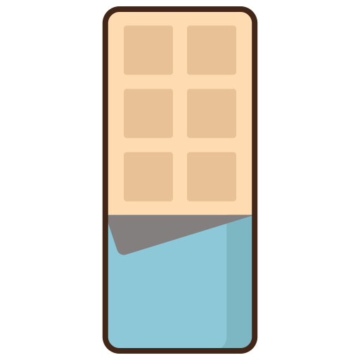 cioccolato bianco Flaticons Lineal Color icona