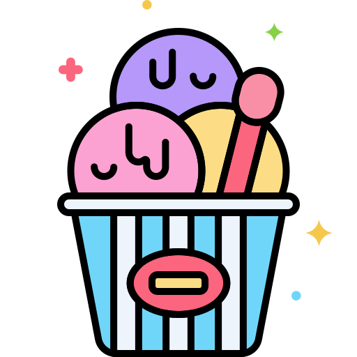 Ice cream cup Flaticons Lineal Color icon