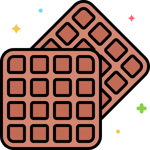 wafel Flaticons Lineal Color icoon