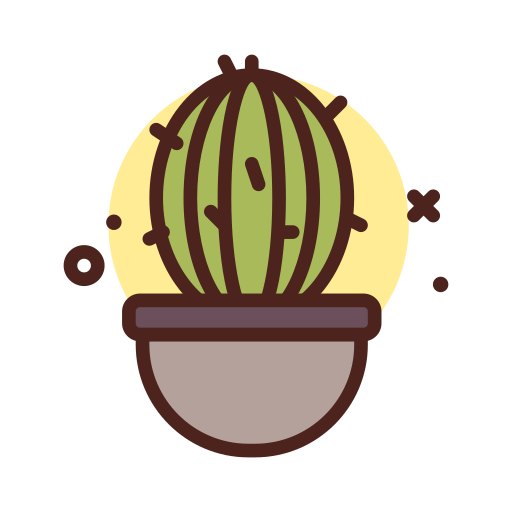 cactus Darius Dan Lineal Color icoon