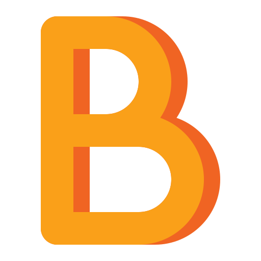 litera b Flaticons Flat ikona